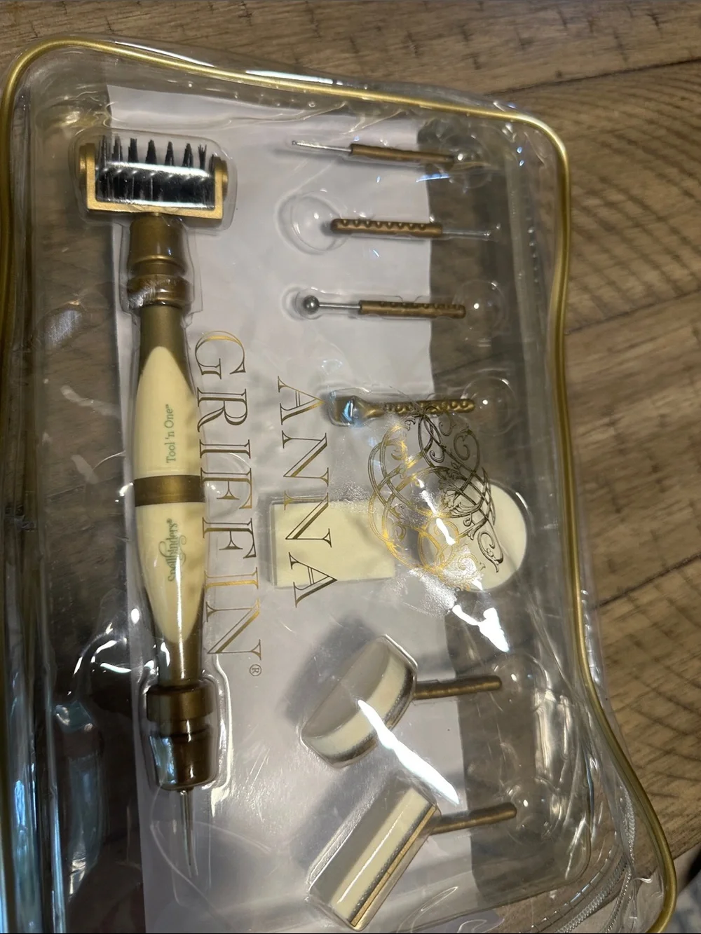 Gold and Cream Decorative Craft Tool Set